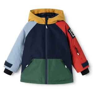Liewood - Chaqueta de esquí Kalle Colorblock fabricada con fibras recicladas | Azul marino