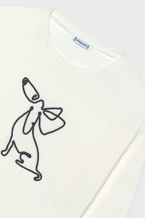 Blusa de manga larga de algodón Mayoral para niños