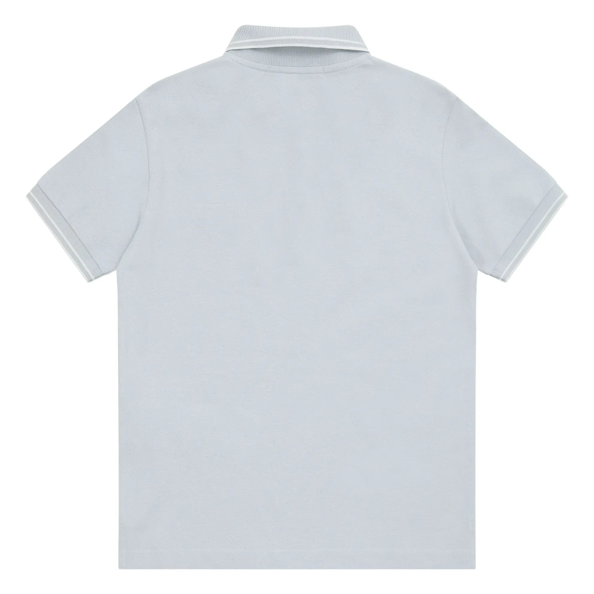 Stone Island - Logo Polo Azul Claro