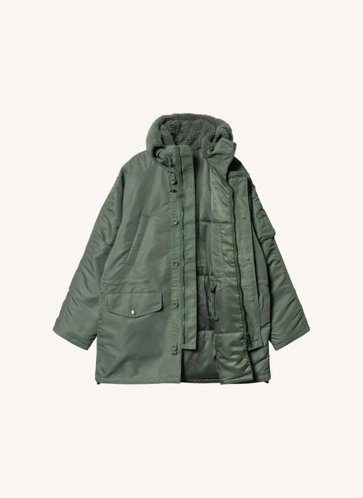Carhartt WIP - Olten Capucha Parka | Verdigris