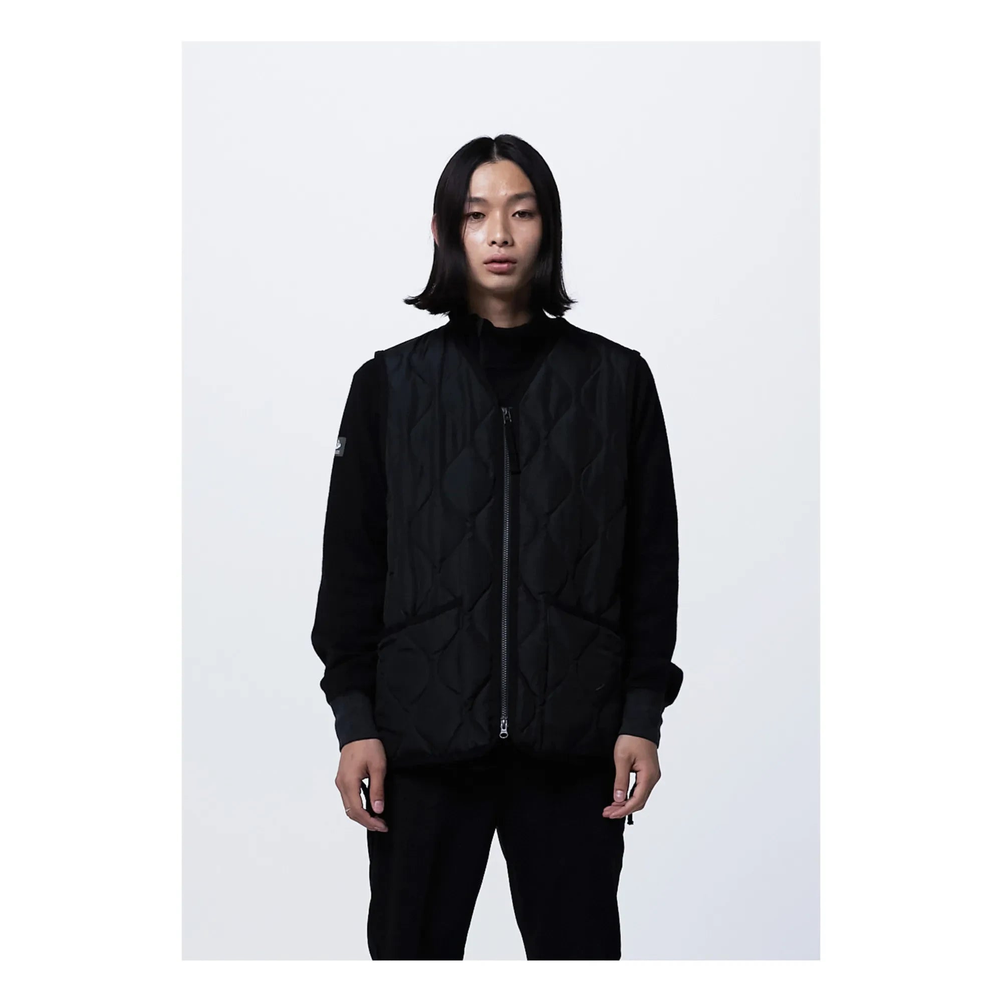 Taion - Chaleco Militar Acolchado | Negro