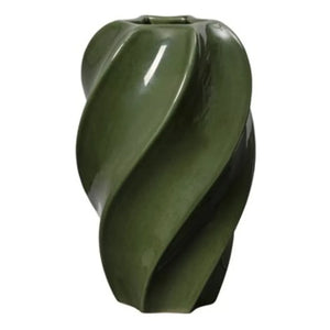 Broste Copenhagen - Jarrón de cerámica de gres Odette | Verde