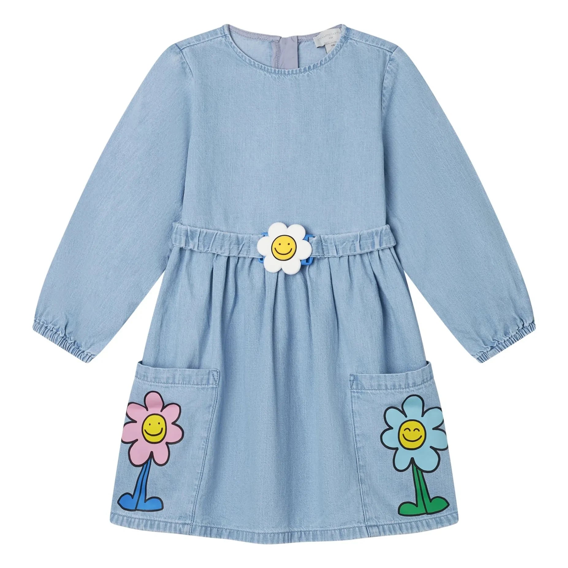 Stella McCartney Kids - Vestido vaquero Paquerette | Azul vaquero