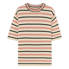 Cordera - Camiseta de algodón orgánico a rayas | Crudo