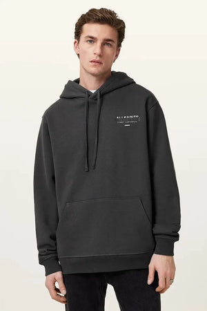 Sudadera AllSaints de algodón rojo