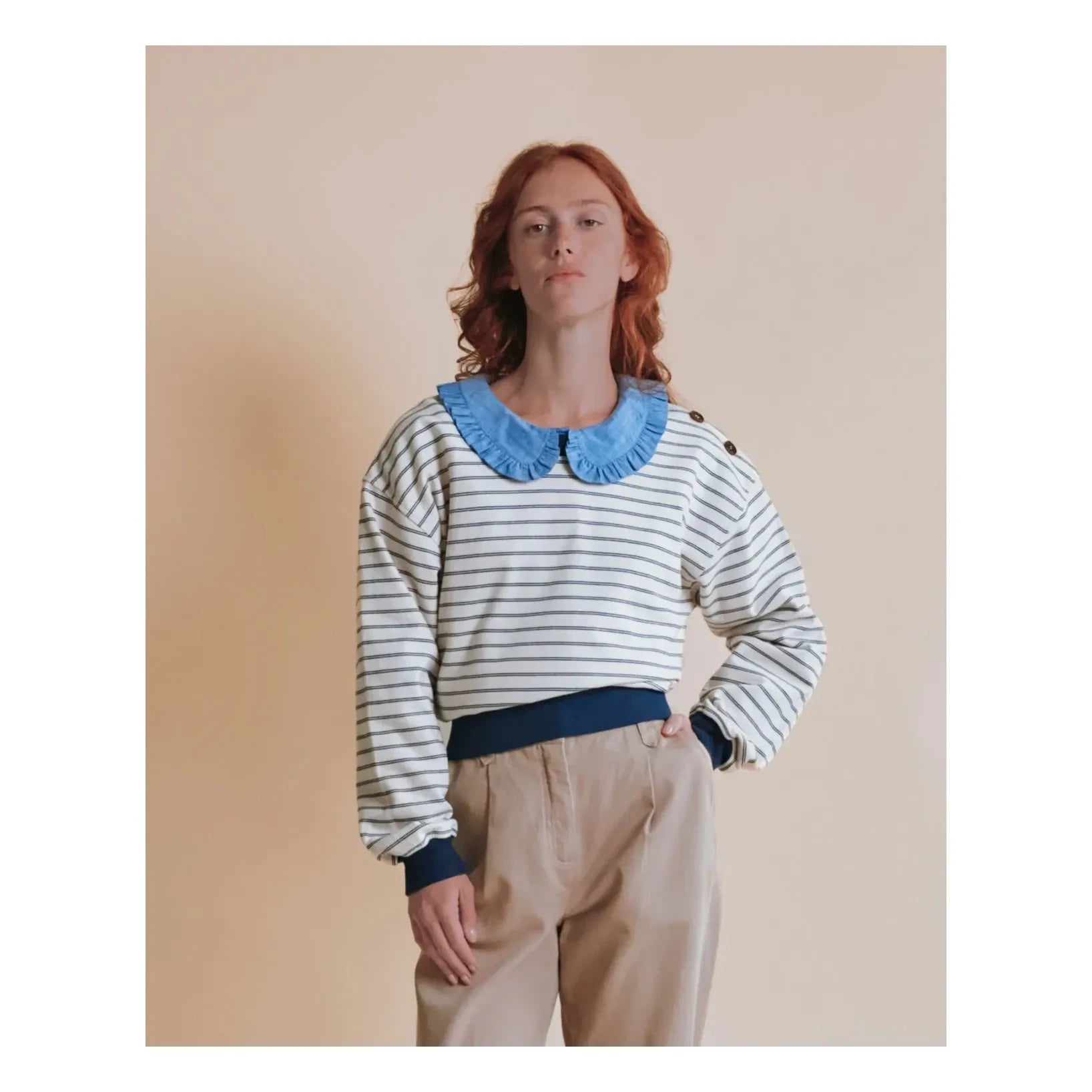 Emile et Ida - Sudadera a rayas Eliott | Azul