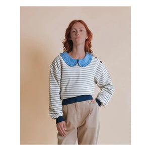 Emile et Ida - Eliott Çizgili Sweatshirt | Mavi