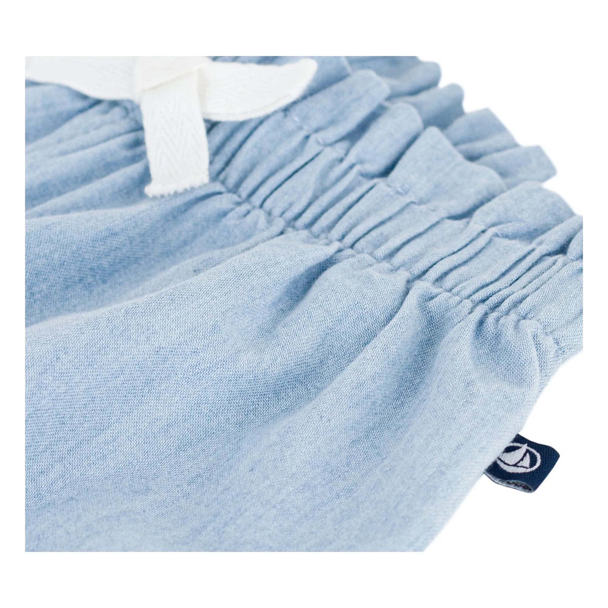 Petit Bateau - Pantalones de lino | Azul claro