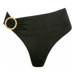 Fresh & Salt - Typha Bikini de Tiro Alto Estampado de Cebra | Negro