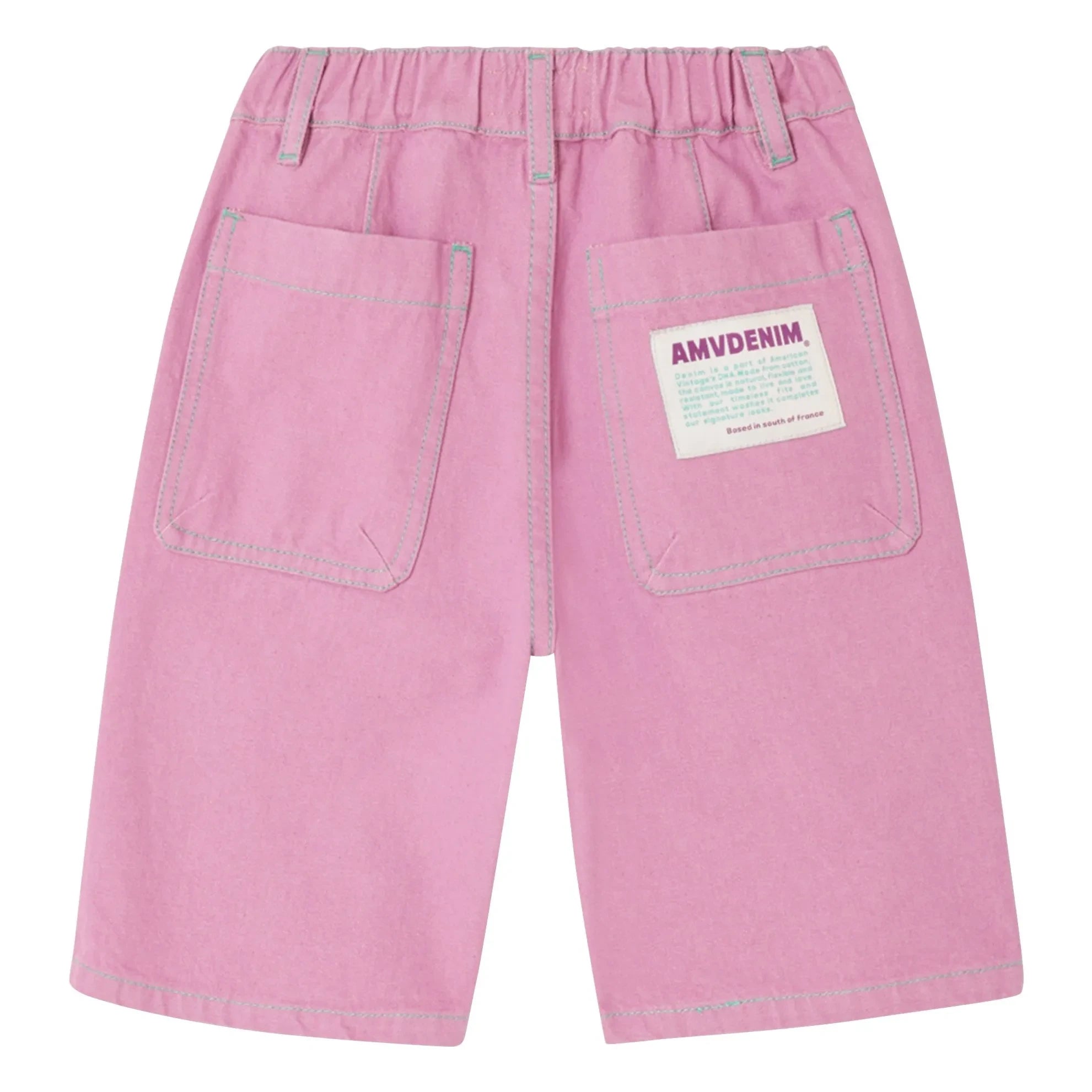 American Vintage - Bermuda Denim Grezbay Algodón Orgánico | Lila