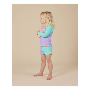 Goldie + Ace - Camiseta de baño con protección UV Paradise | Malva