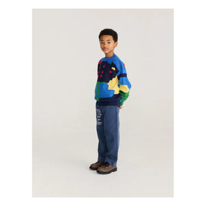 Bobo Choses - Pantalón Parche de Algodón Orgánico | Azul