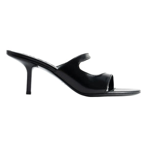 BY FAR - Zapatos de tacón Serena de piel semivernizada | Negro