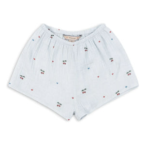 Konges Sløjd - Pantalón corto de algodón orgánico azul pálido | Coconut Cherry