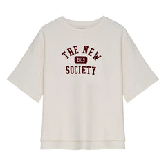 the new society - Camiseta de algodón Ivy | Blanco