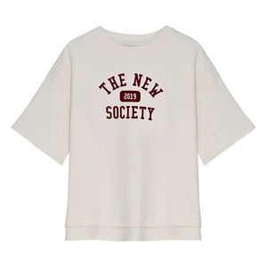 the new society - Camiseta de algodón Ivy | Blanco