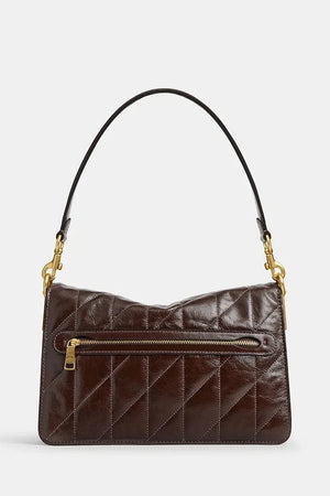 Bolso de hombro Coach Tabby Chain de cuero acolchado