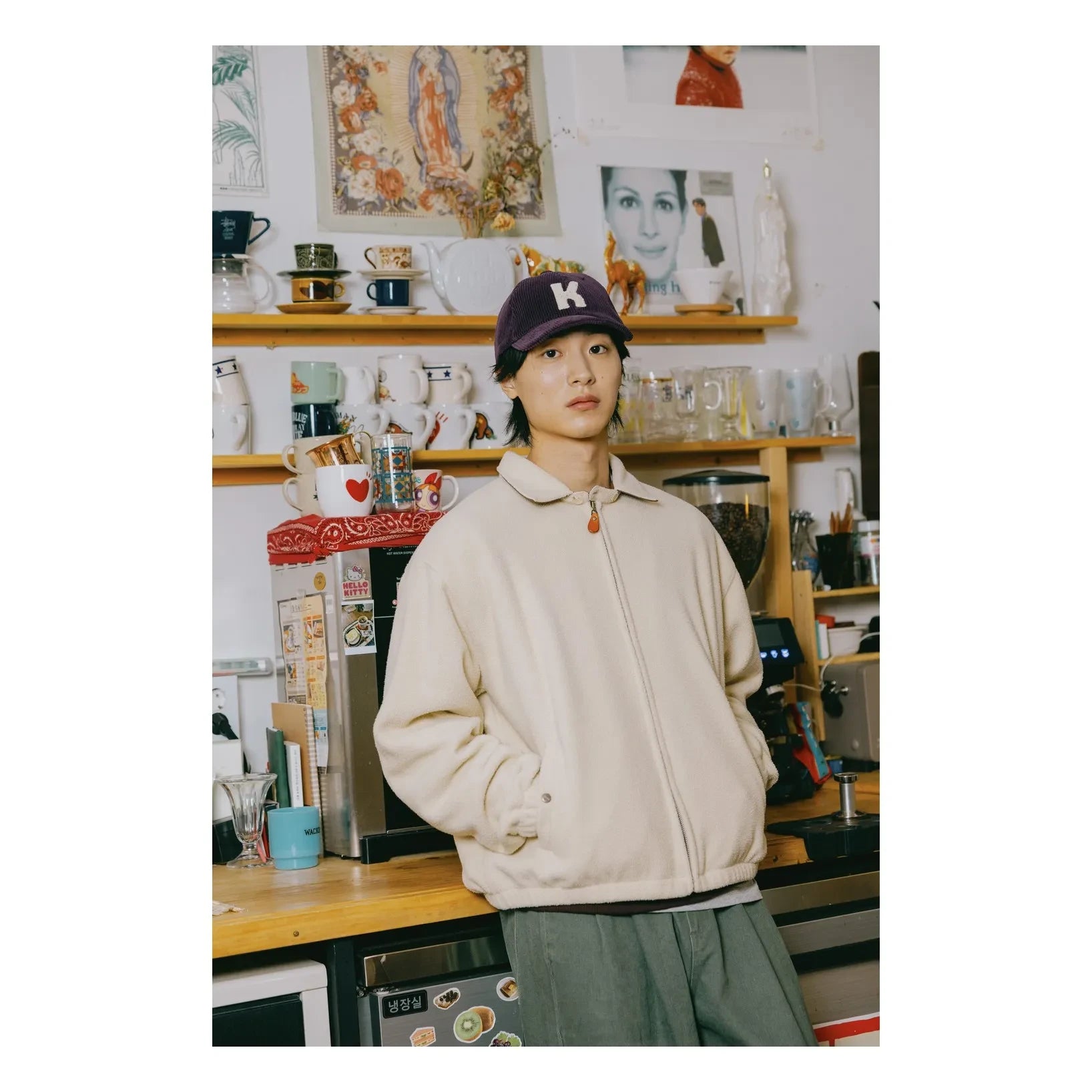 Kappy - Gorra de terciopelo con logo | Morado