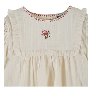 Emile et Ida - Blusa bordada | Crema