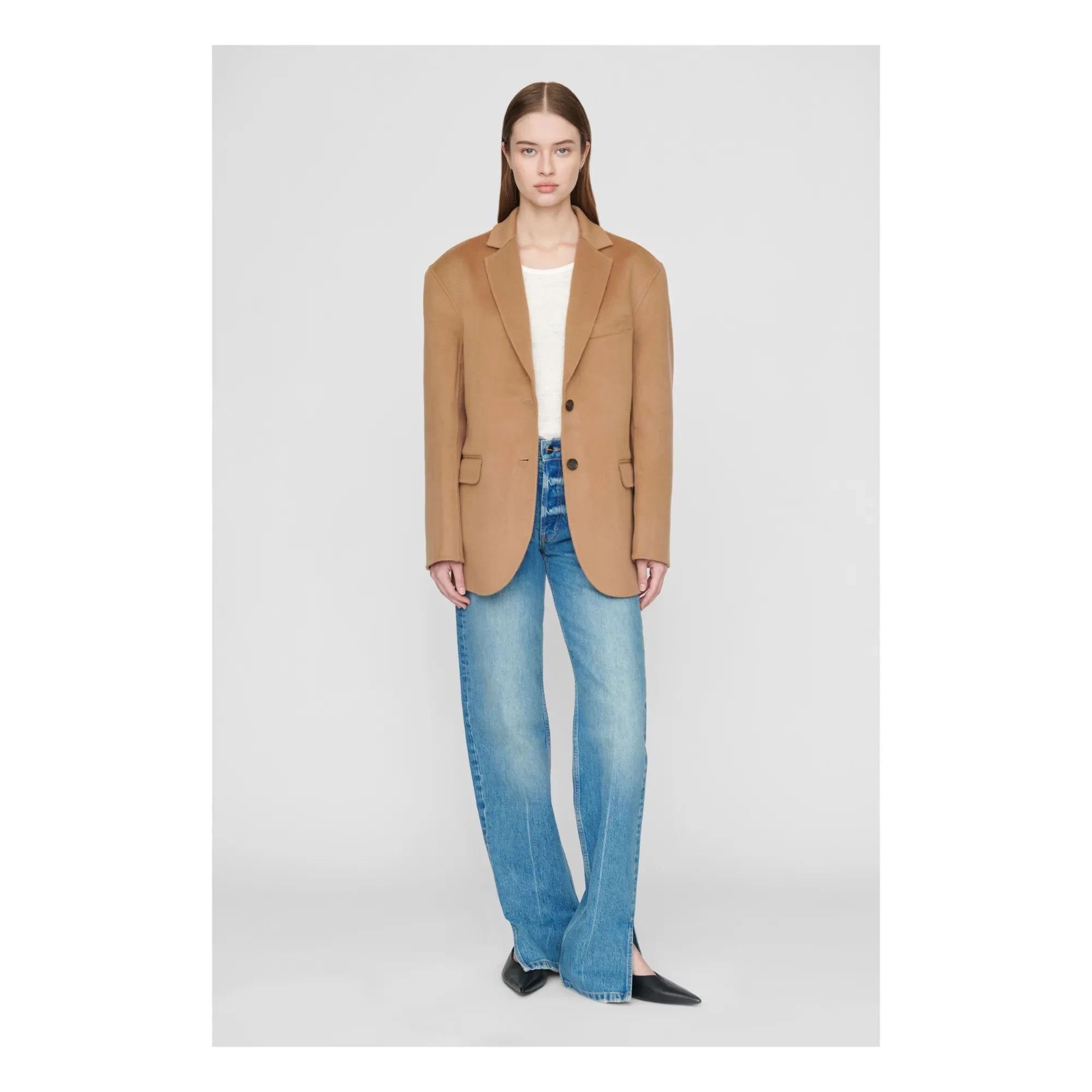 Anine Bing - Chaqueta de lana y cachemir Quinn | Pelo de camello