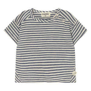 Cozmo - Camiseta de bebé con rayas | Azul marino