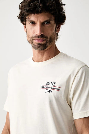Camiseta de algodón para hombre Gant
