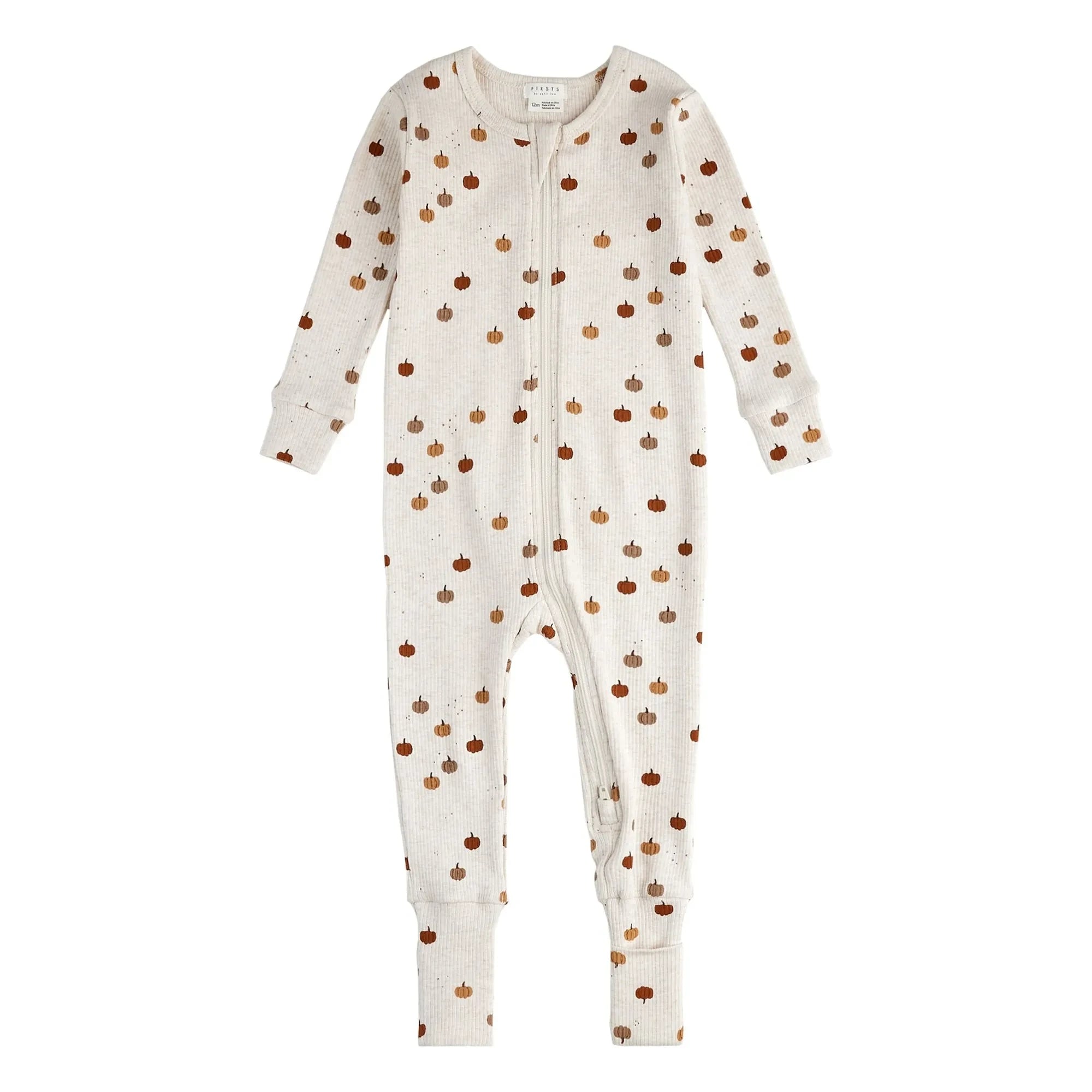 Petit Lem - Pijama convertible de algodón orgánico con cordón de calabaza | Gris
