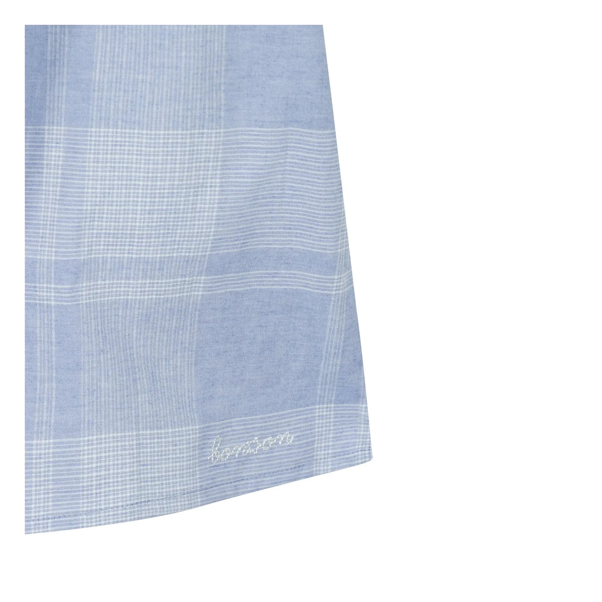 Bonton - Vestido fruncido de cuadros Natasha | Azul