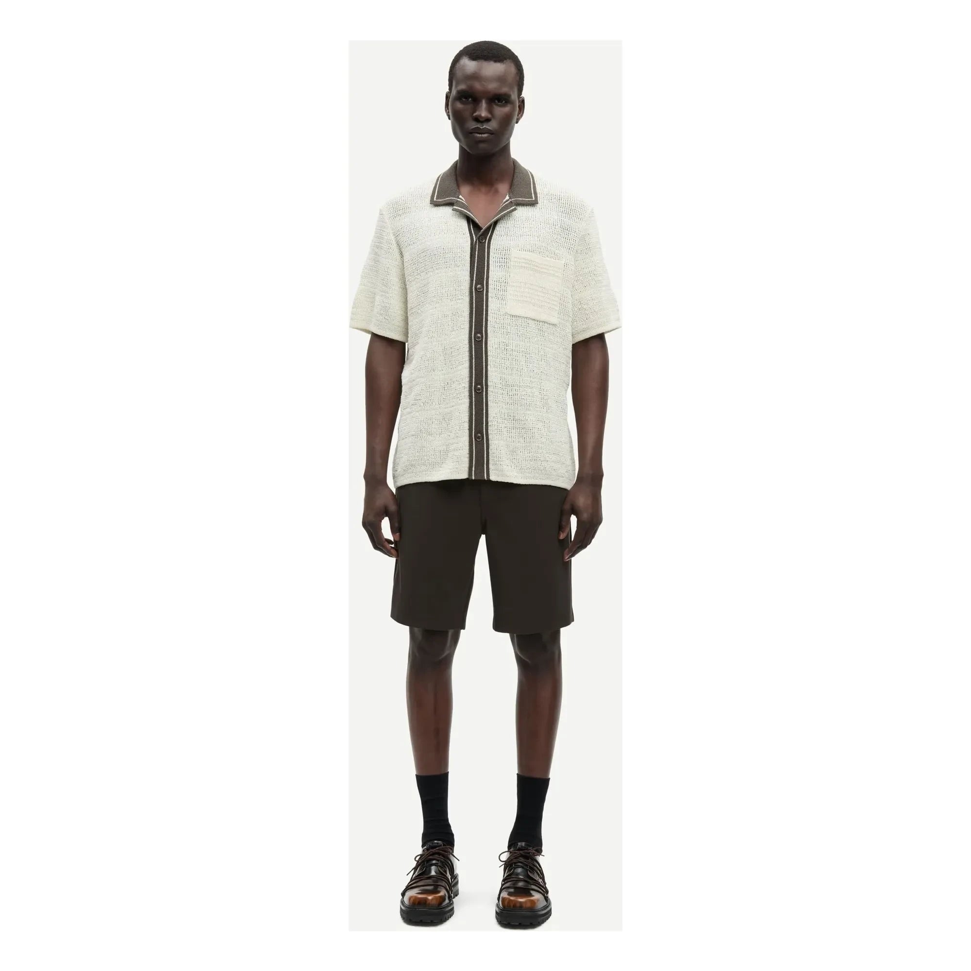 Samsoe Samsoe - Camisa de manga corta Sapercy Maille | Blanca