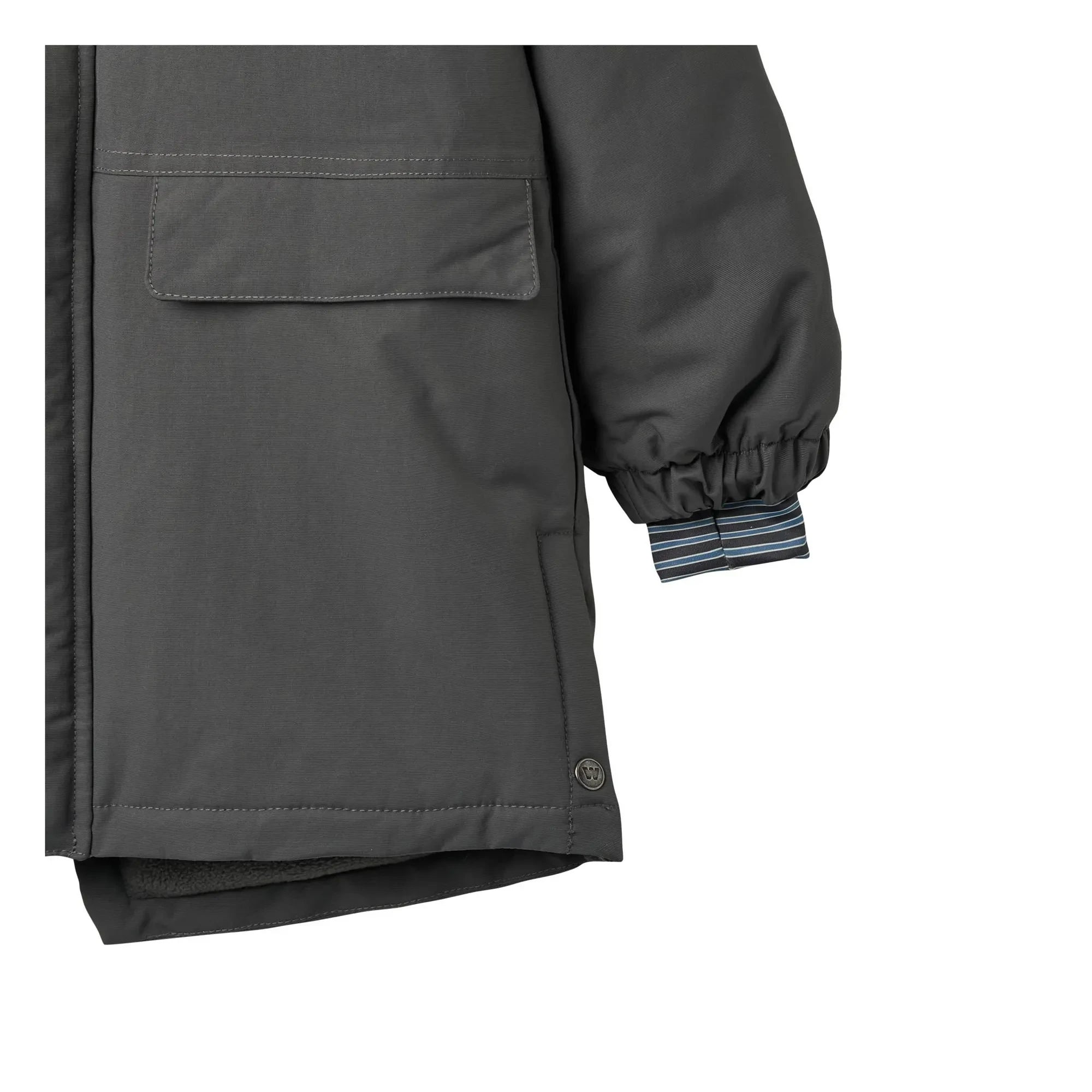 Trigo - Parka de Fibra Reciclada | Negro