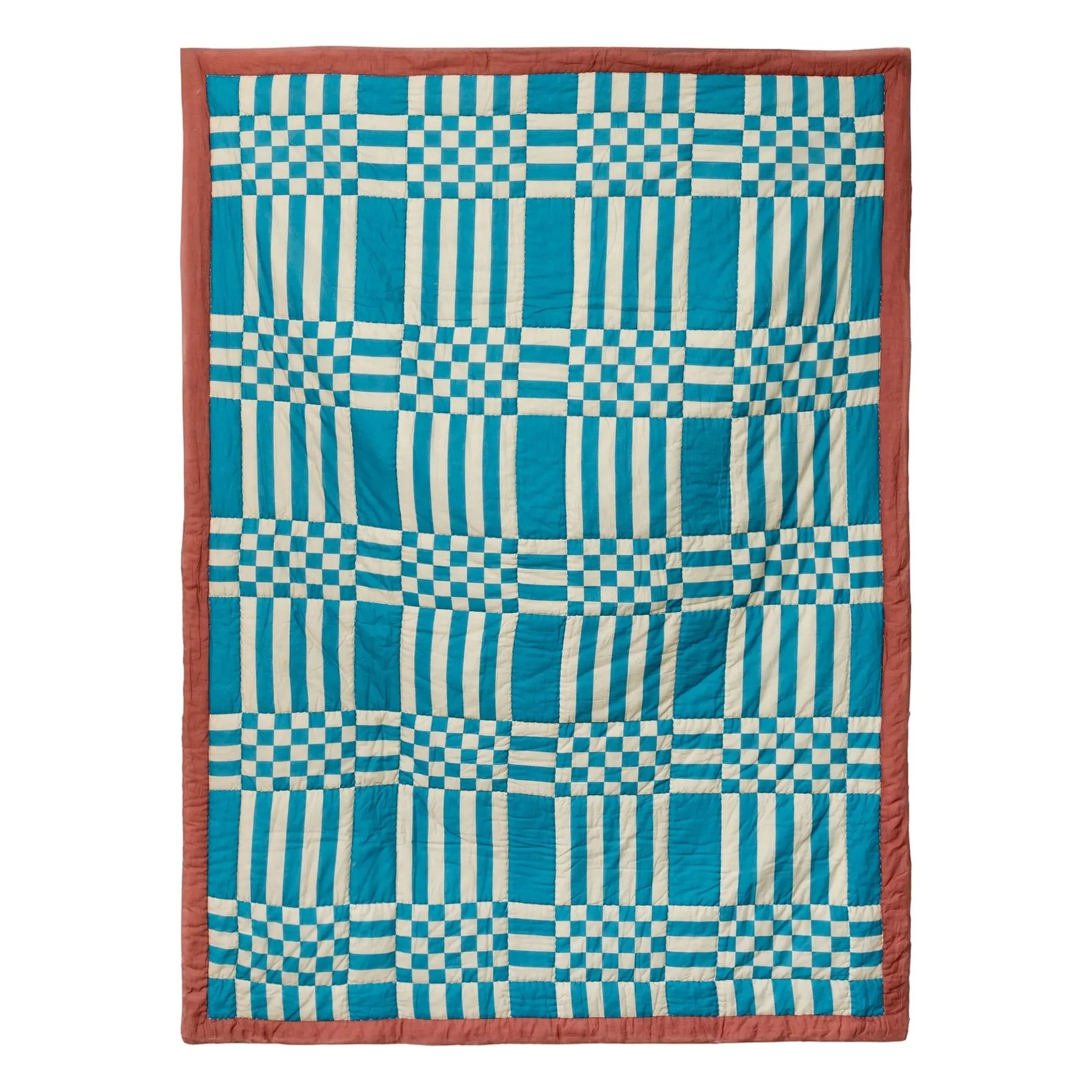 Manta a cuadros de doble cara Tarta Gelatina | Rosa