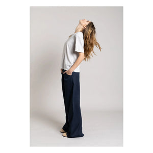 Smallable Woman - Camiseta de algodón orgánico Hana | Gris perla