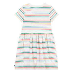 Petit Bateau - Vestido de rayas | Blanco