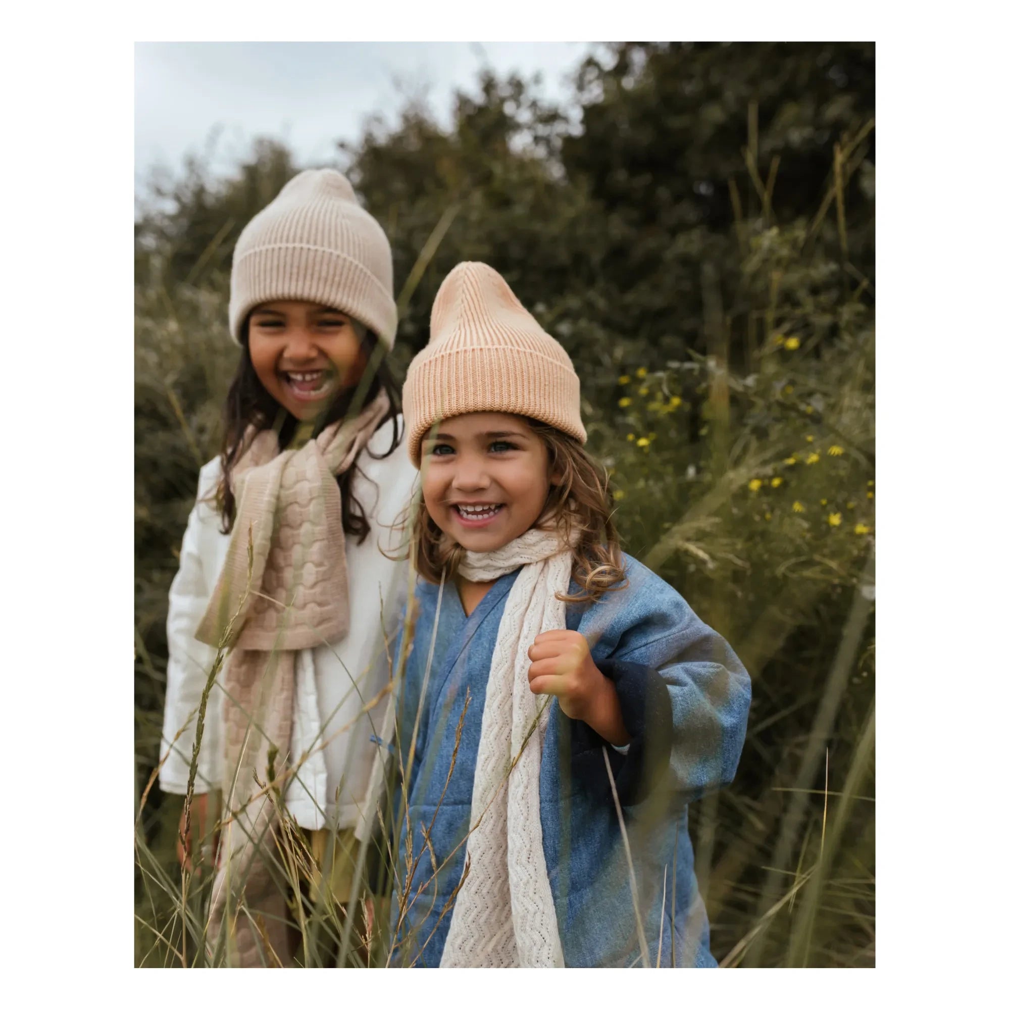 Gorro de lana merina Hvid - Fonzie | Beige