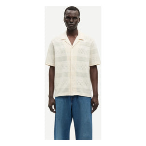 Samsoe Samsoe - Camisa Samartin de algodón de manga corta | Crema