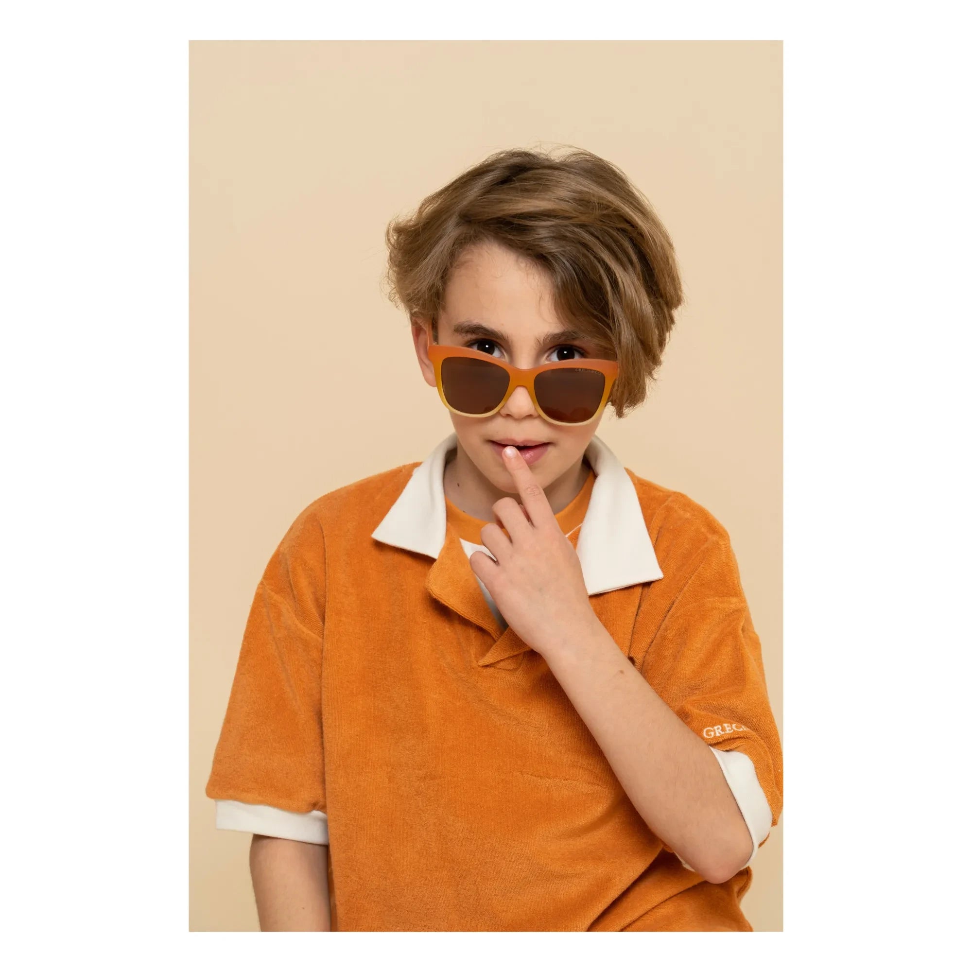 Grech & Co - Gafas de sol Wayfarer Ombre | Naranja