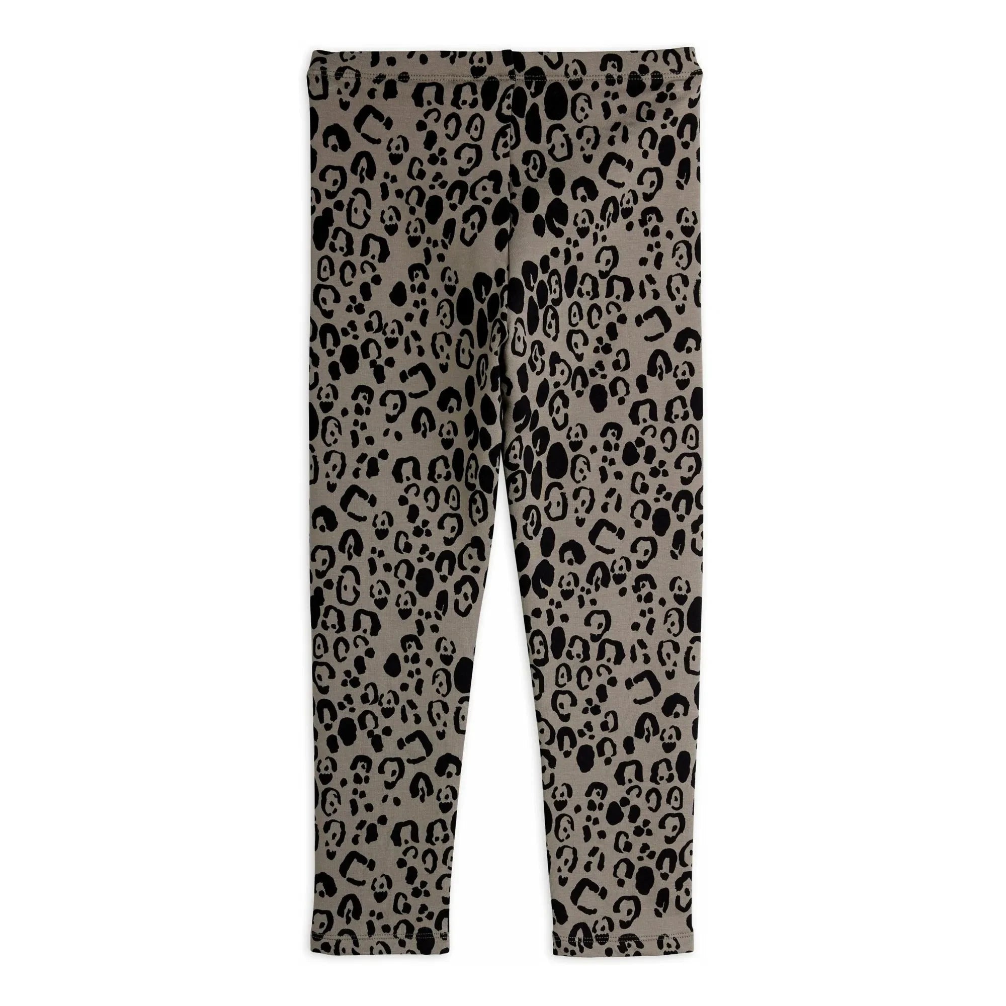 Mini Rodini - Leggings de leopardo de algodón orgánico | Gris