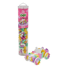 Plus-Plus - Tubo Coche Caramelo - 200 piezas