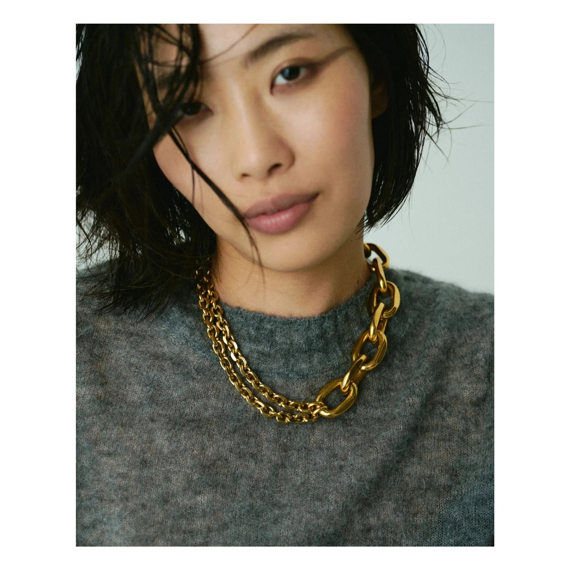 Perrine Taverniti - Collar de doble cadena Edgar | Oro