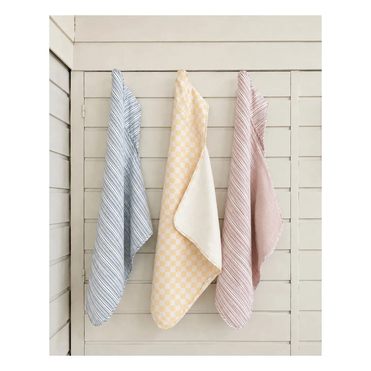Editions Aimable - Charles capa de baño | Azure Stripes Poplin