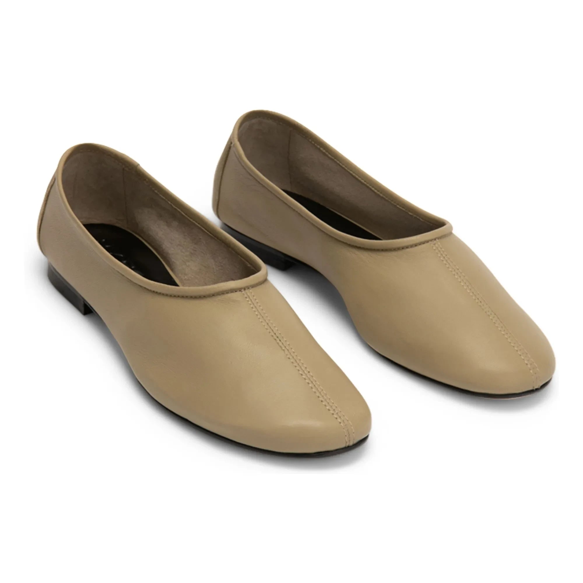 BY FAR - Prudence Zapatillas Bailarinas de Piel Lisa | Beige