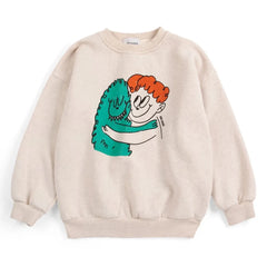Bobo Choses - Monster Sweat Organik Pamuk | Bej