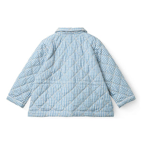 Copenhagen Colors - Chaqueta acolchada Pied de Poule de algodón orgánico | Azul