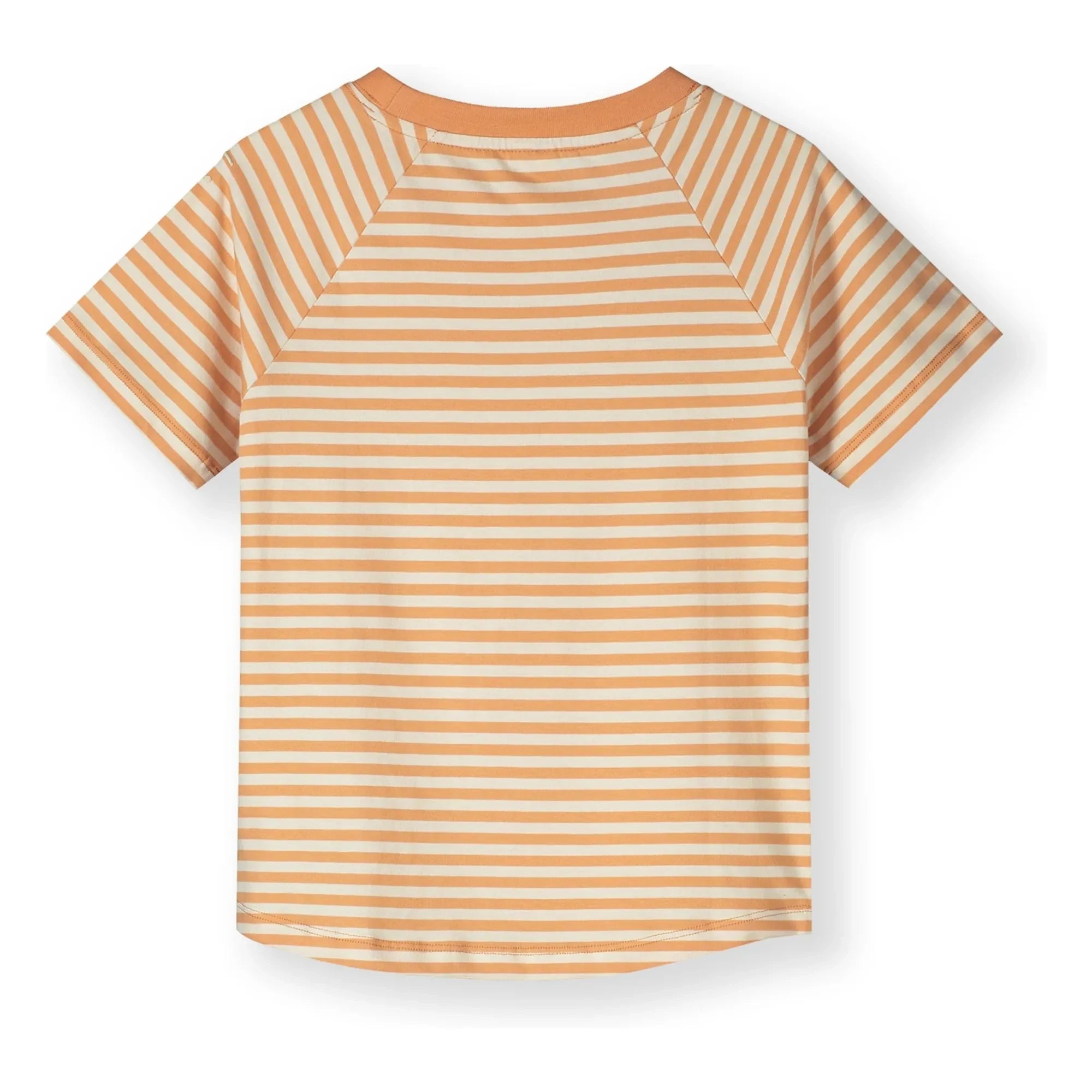 Gray Label - Camiseta de algodón orgánico a rayas | Albaricoque