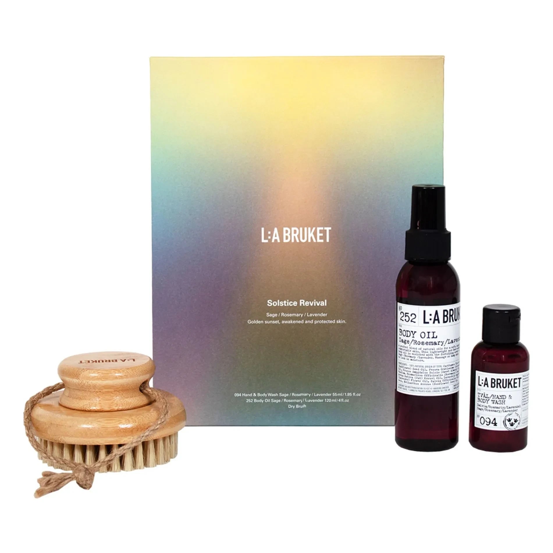 L:A BRUKET - Set Revitalizante - Salvia, Romero y Lavanda