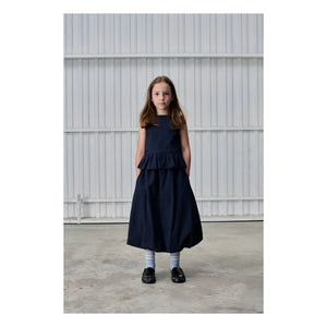 Tangerine - Falda Midi Plisada | Azul Marino