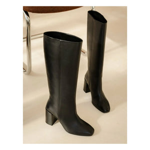 Bobbies - Botas de Piel Hisaé con Pelo de Cordero | Negro