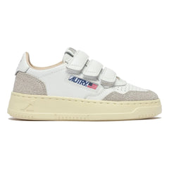 Autry - Zapatillas Bajas de Glitter de Piel Kidstripes para Niños | Plata