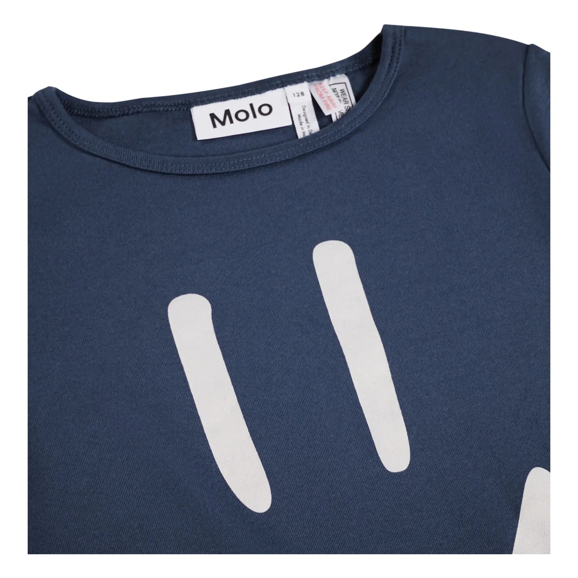 Molo - Pijama de algodón orgánico Lue Smiley | Azul marino