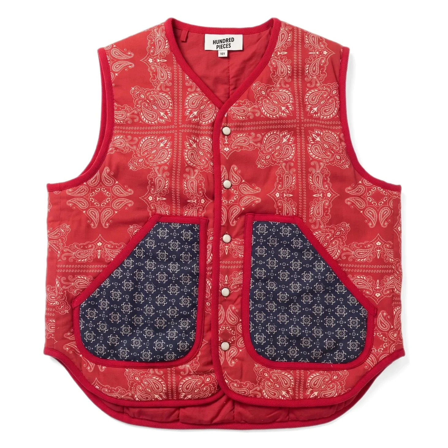 Hundred Pieces - Chaqueta sin mangas Maria Bandana | Rojo oscuro